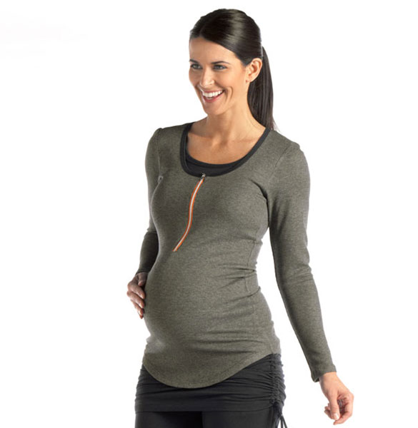 Closeout: Long Sleeve Nursing Tee
