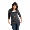 3/4 length zippered nursing tee waist up