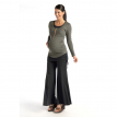 Charcoal Zippered Long Sleeve Nursing Tee