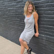 Grey Tank Dress for nursing
