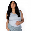 mint ribbed maternity tank