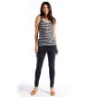 navy/heather stripe nursing tank full length