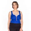 Royal Blue Zipper Nursing Tank