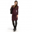 Berry long sleeve dress for maternity